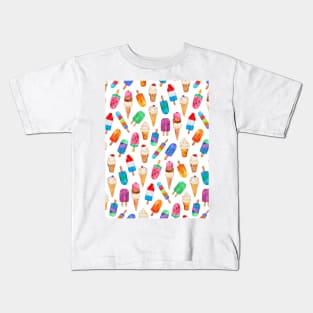 Summer Pops and Ice Cream Dreams Kids T-Shirt